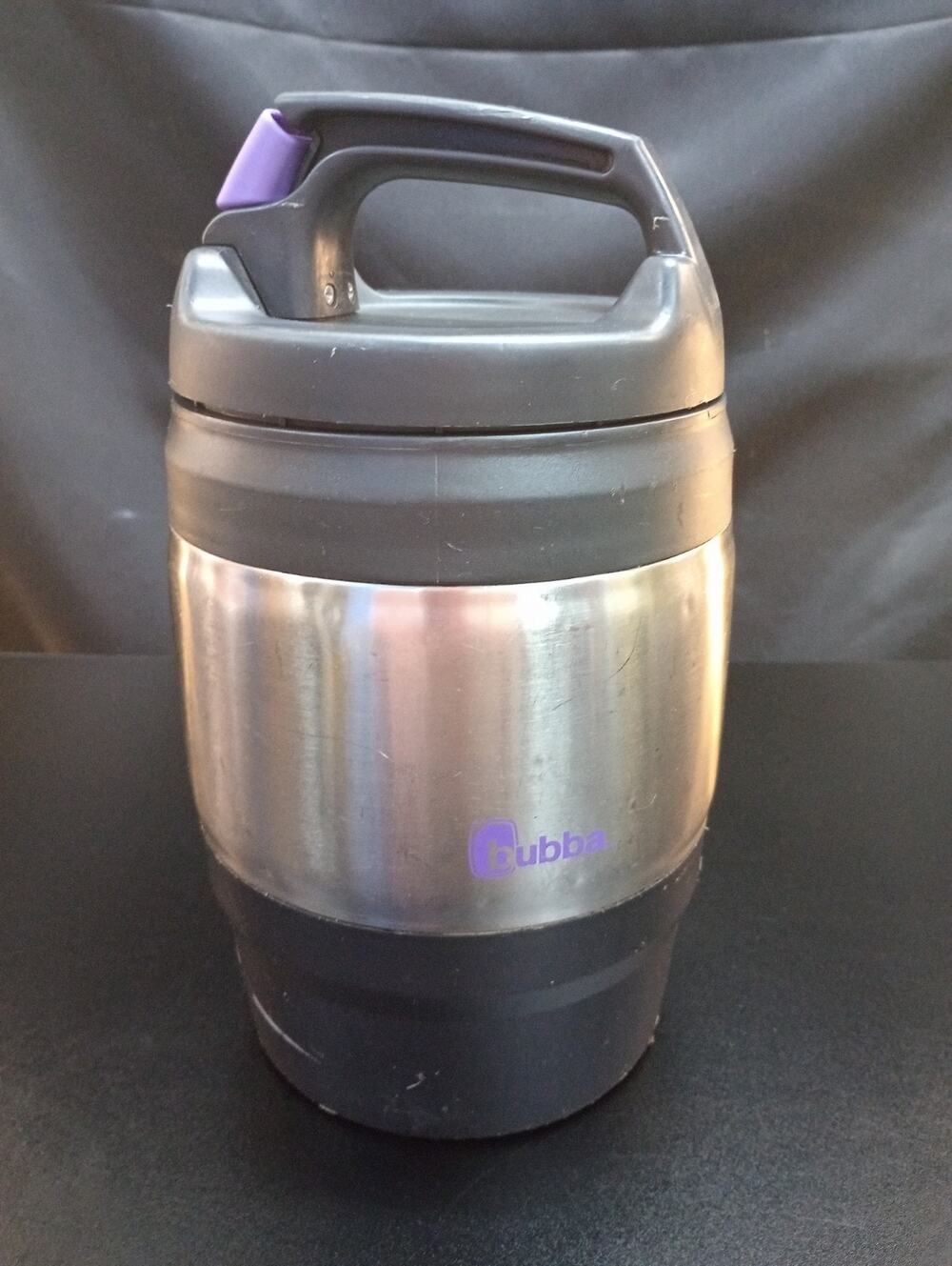 Bubba Keg 72 oz. Black Insulated Double Wall Sport Water Jug Steel Purple